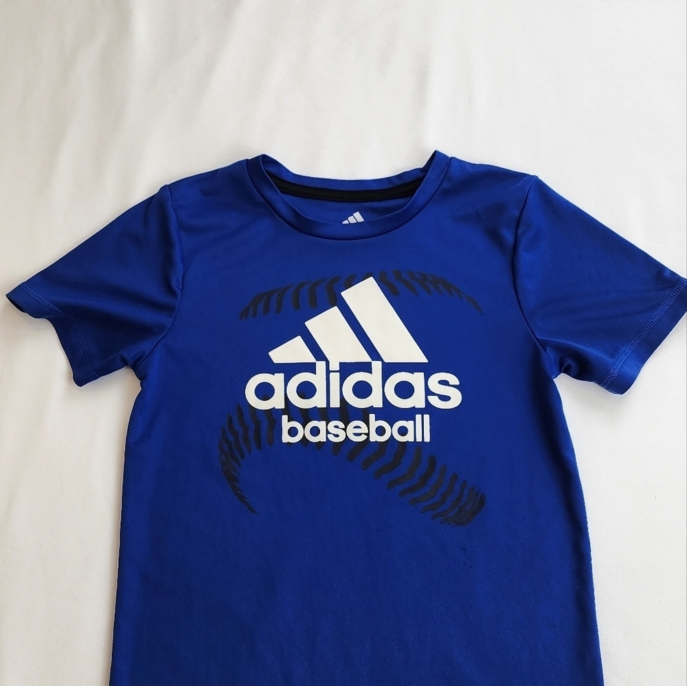 Adidas Blue Short Sleeve T-Shirt - Picture 5 of 8